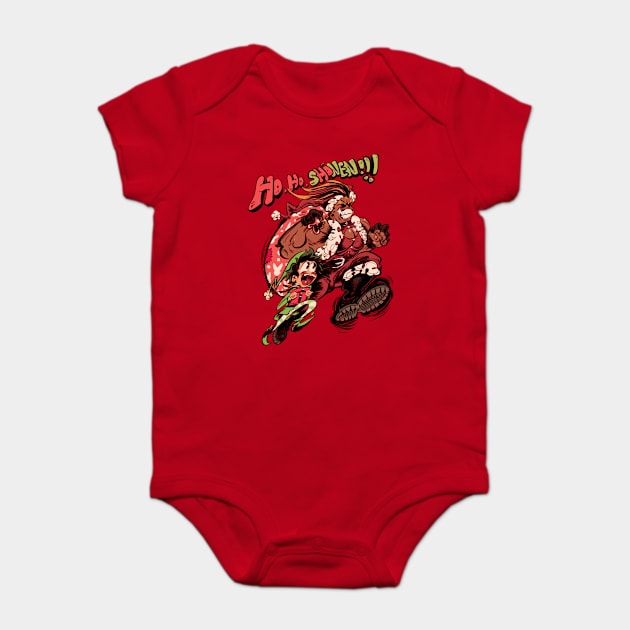 SANTA ALL MIGHT - ho ho shounen! Baby Bodysuit by scumsuck